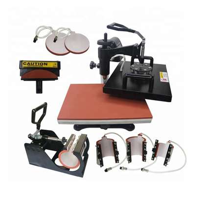 Combo 8 in 1 heat press sublimation machine image 1
