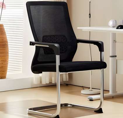 Office Chair: Mesh High Back Fabric Boardroom Chairs image 1