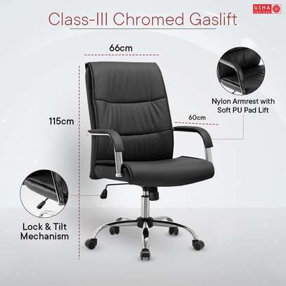 Office seats: Executive Chair With Chrome Base image 2
