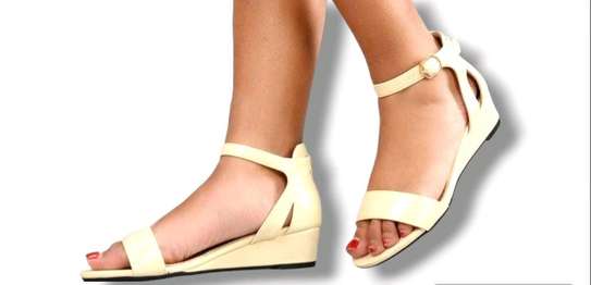 Low open wedge shoes image 6