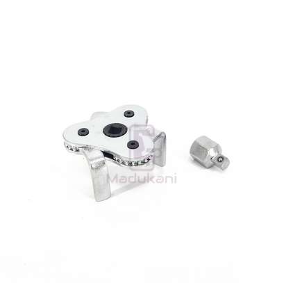 Flat Claw Oil Filter Wrench with Wrench Adapter image 1