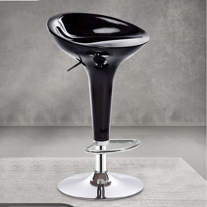 Barstool; Adjustable swivel barstool (Black) image 3