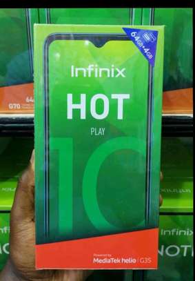 infinix Hot 10 Play 64GB 4GB Ram 6000mAh Battery- 1 Year warranty image 1