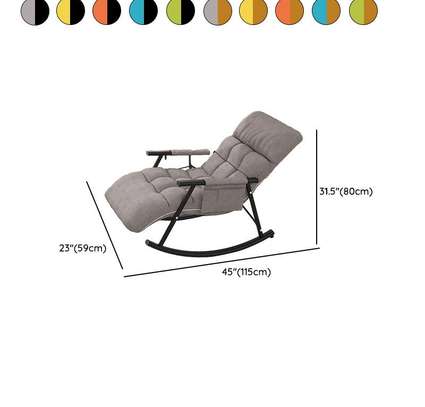 Modern Upholstered Rocking Chair image 2
