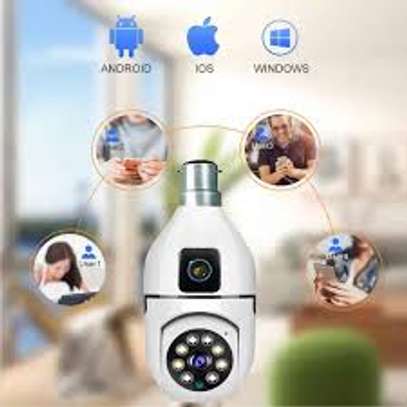 1080p Wifi Dual Lens Bulb Camera Wireless Ptz Camera. image 2