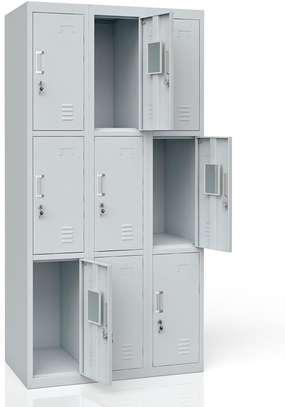 Office Cabinet: Nine Door Compartment Storage Cabinet image 4
