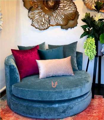 2 seater round sofa image 1