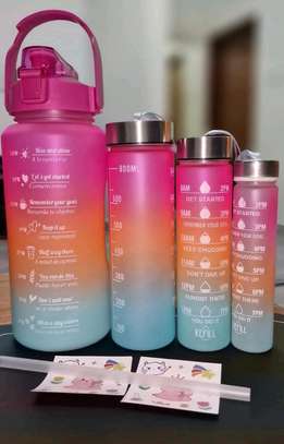 4 in 1 Motivational Water bottles image 3