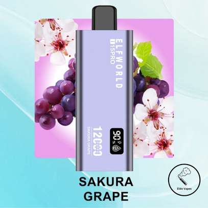 ELFWORLD I15 PRO 12000 Puffs Rechargeable Vape Sakura Grape image 2