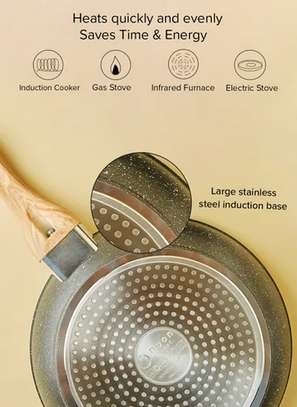 10-Piece Granite Aluminum Pots and Pans Cookware image 1