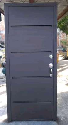 QUALITY MODERN STEEL SINGLE DOOR image 2