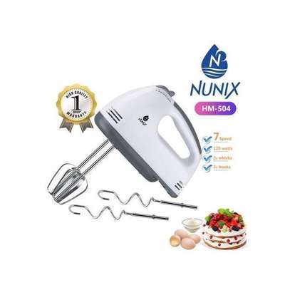 Nunix Electric Hand Mixer Whisk Egg Beater Cake Baking Mixer image 1