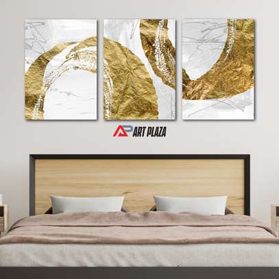 A2 gold theme wall art image 1