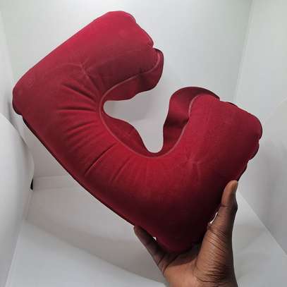 Inflatable U-Shape Travel Neck Pillow Air Cushion Head Rest image 2