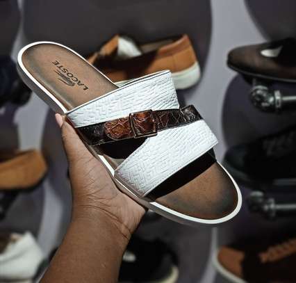 Legitimate geniune leather unisex designer sandals image 11