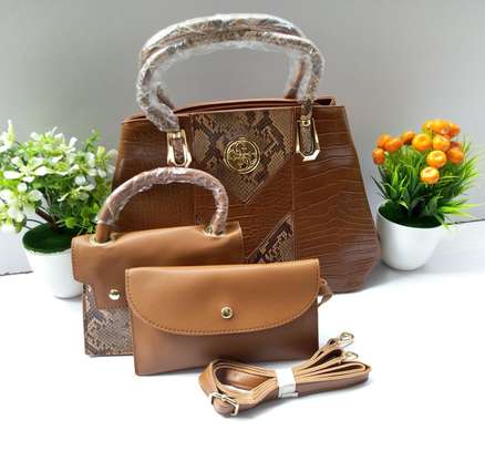 Durable Original quality leather 3in1 (Designer) hand bags image 13
