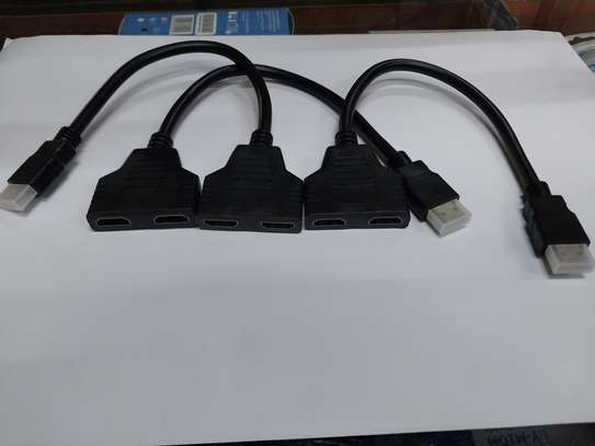 1080P HDMI Male To Dual HDMI Female 1 To 2 Way Splitter image 1