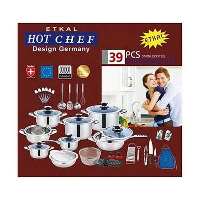 Hot Chef Cookware Set 39pcs- Stainless Steel,heavy image 1
