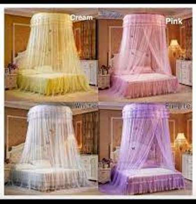 Round Mosquito Net For Single Bed-FREE SIZE image 3