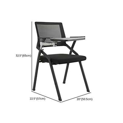 Folding Office Chair with Writing Tablet image 4