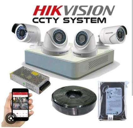 4 channel hd hik vision cctv camera plus installation image 2