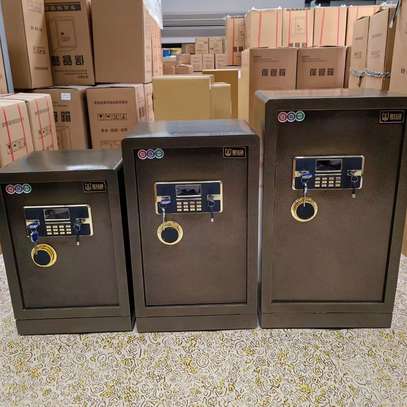 Office Safe: Brown Safe With Security Mechanism image 1