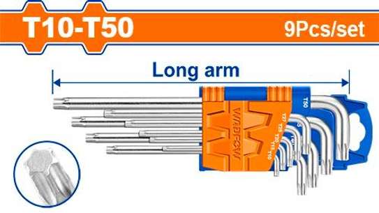 WHK3291 9pcs Torx key T10 -T50 image 1