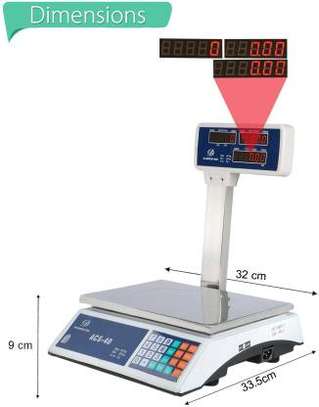 30kg Butchery,Cereal Shop Digital Weighing Scale image 2