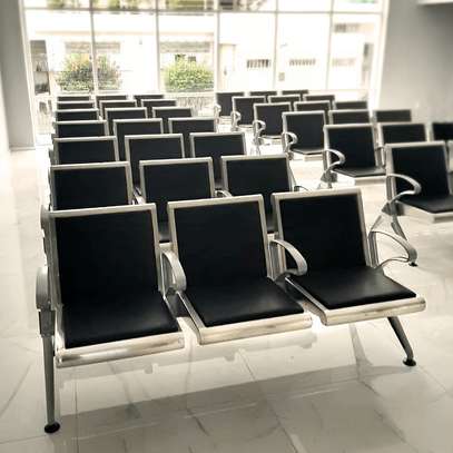 Office Bench: 3- Seater Padded Reception Bench image 6