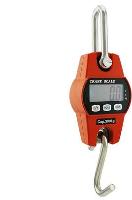 Outmate Mini Digital Crane Scale 300kg/600lbs with LED (Aluminium Alloy Shell, Orange) image 1