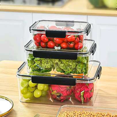 *Clear Acrylic Food Storage Containers- set image 1
