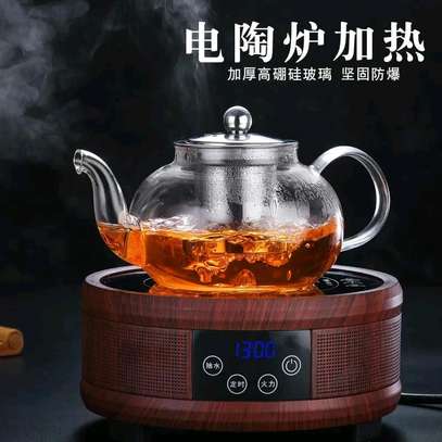 Borosilicate glas tea/coffe pot. image 1