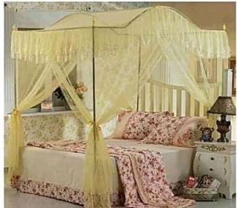 4 stands curved mosquito nets image 1