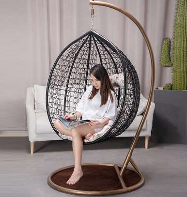 Rattan Chair :  Handwoven Hanging Rattan Chair image 5