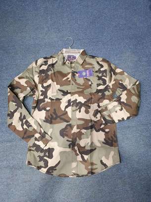 *Green Camouflage Hunting Clothes Combat Shirt Pants Camo Shirt Military Tactical Uniform Men Airsoft Sniper Clothing US Army BDU* image 1