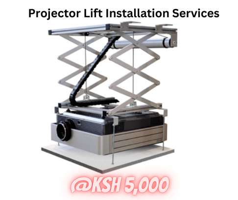 Projector lift installation image 1