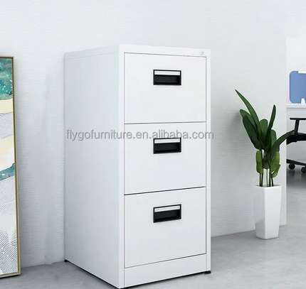 Contemporary 3-Drawer Vertical Metal Storage Cabinet image 6