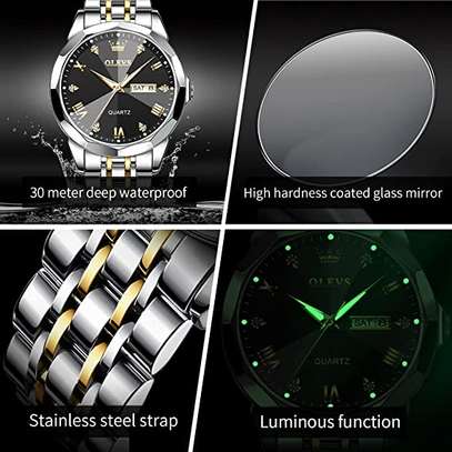 Diamond Watch Bling Iced-Out Watch Oblong Wristwatch image 2