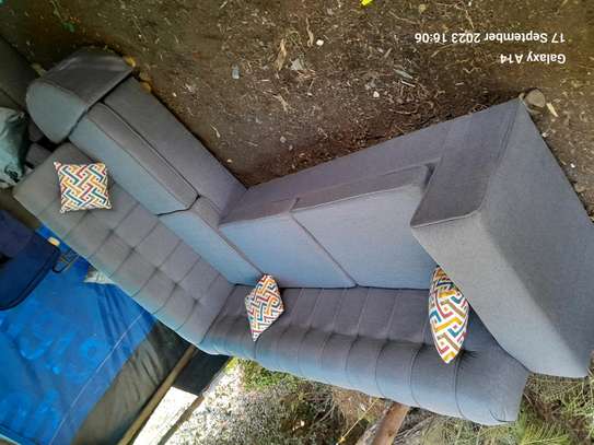 6seater grey l seat sofa set on sell image 1