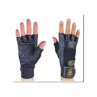 half finger leather driving gloves
