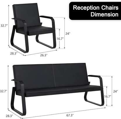 Office Sofa: 5-seater Executive Office Reception Sofa image 6