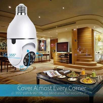 360° PTZ BULB CCTV CAMERA WITH LED MOTION SENSOR LIGHTS image 2