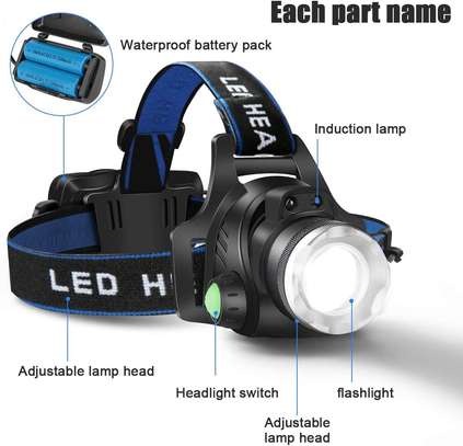 Rechargeable,12000 Lumen Ultra Bright  Headlight Flashlight image 3