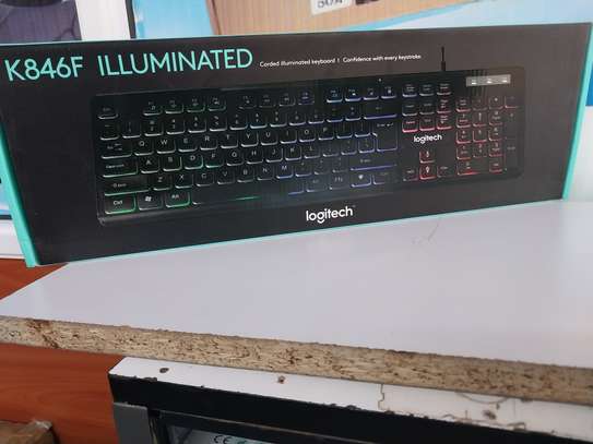 Logitech K846F USB Illuminated Wired Gaming Keyboard image 2
