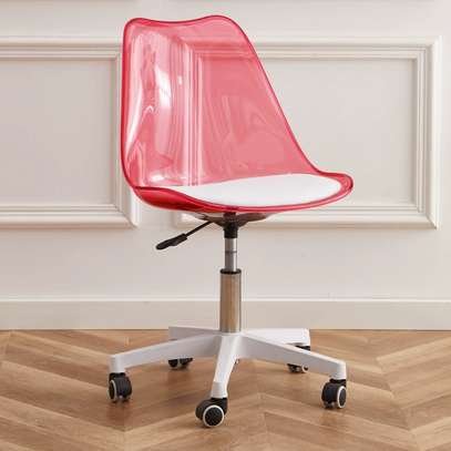 Acrylic Dining Chair –Colorful Transparent Swivel Seating image 6