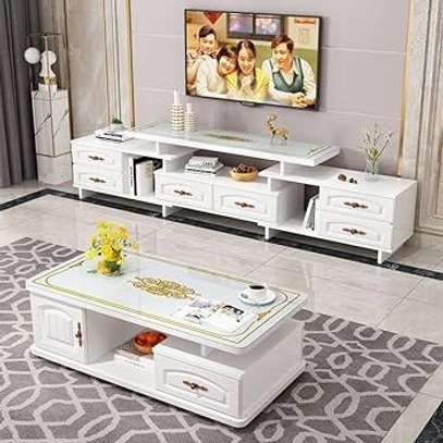 Coffee Table; Matching Stand And Coffee Table Set image 1