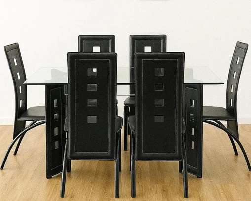 Office Dinning Set: 6-Seater Home Classic Dining Set image 3