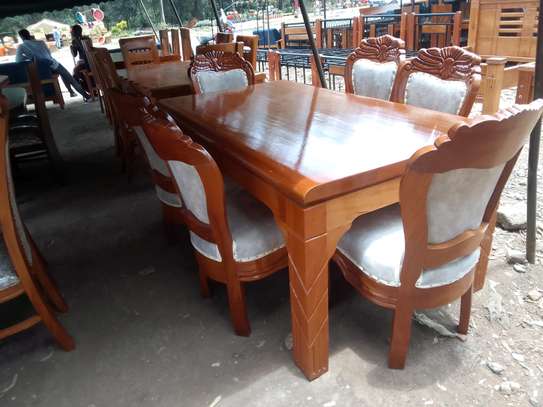Dinning table with 6 chairs image 1