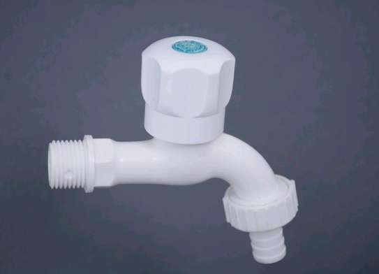 Plastic Water Tap  Full turn ( made in Egypt) image 1