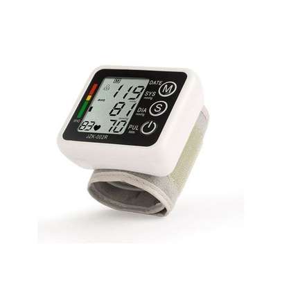 Digital Wrist Blood Pressure Monitor Cuff Check Machine Portable Clinical Automatic - White image 1